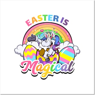 Easter Is Magical Cartoon Posters and Art